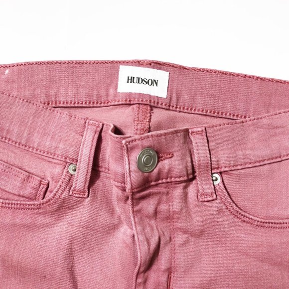 NEW HUDSON Krista Ankle Skinny Stretch Jeans Rose - Picture 6 of 14